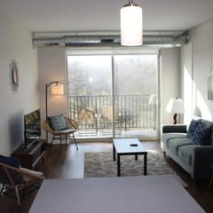 Stylish Campustown Stay with Gym & Balcony
